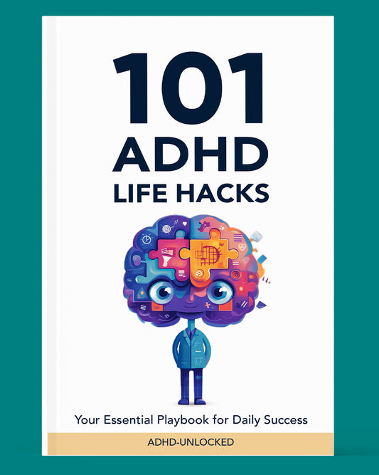 101 ADHD LIFE HACKS - Digital Printable Ebook